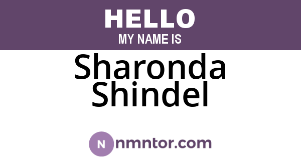 Sharonda Shindel