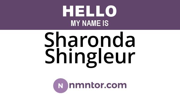 Sharonda Shingleur