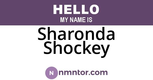 Sharonda Shockey