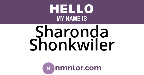 Sharonda Shonkwiler