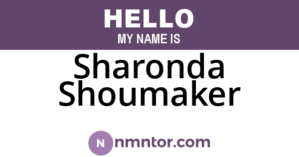 Sharonda Shoumaker