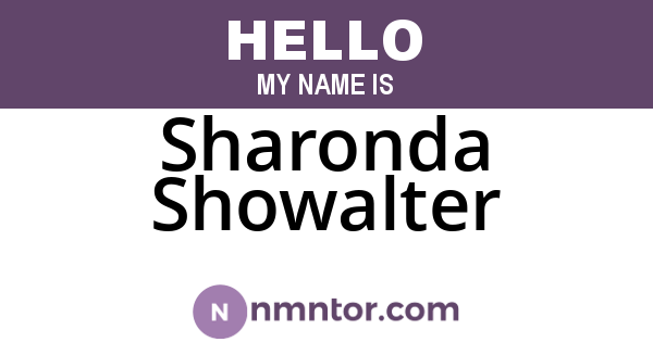 Sharonda Showalter