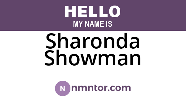 Sharonda Showman