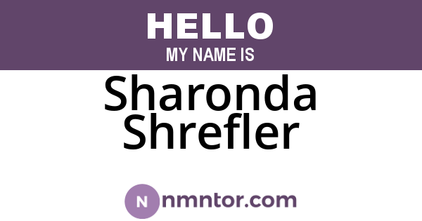 Sharonda Shrefler