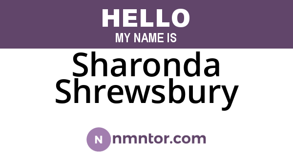 Sharonda Shrewsbury