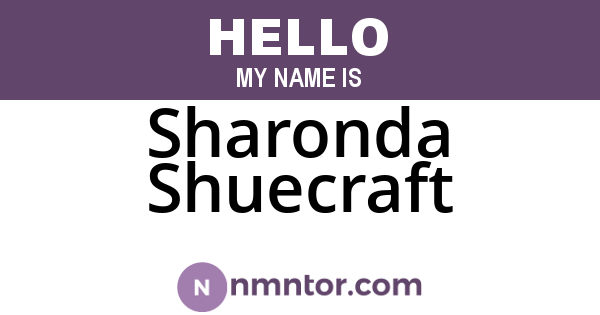 Sharonda Shuecraft
