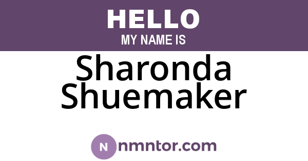 Sharonda Shuemaker