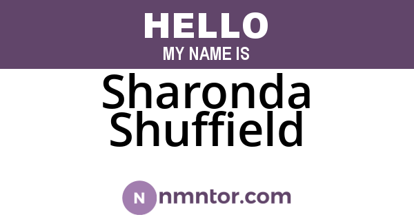Sharonda Shuffield