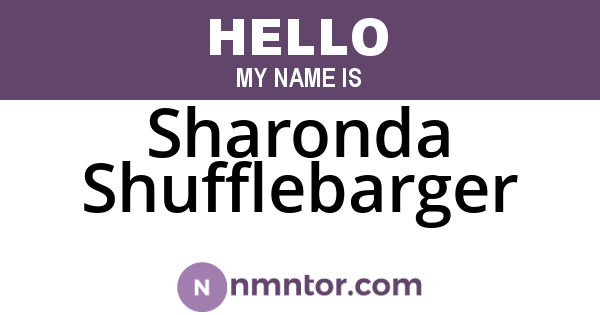 Sharonda Shufflebarger