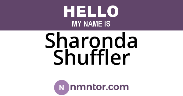 Sharonda Shuffler
