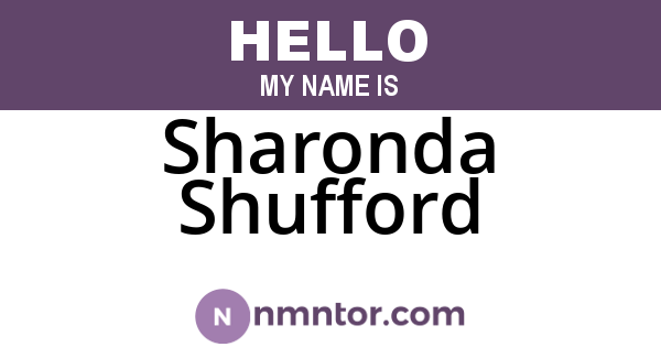 Sharonda Shufford