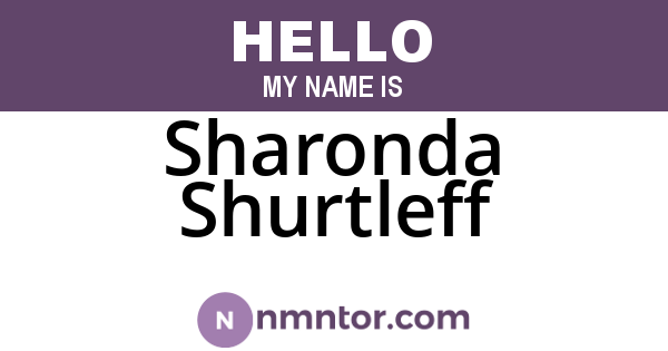 Sharonda Shurtleff