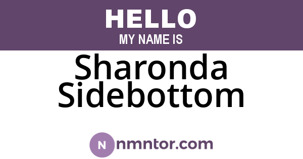Sharonda Sidebottom