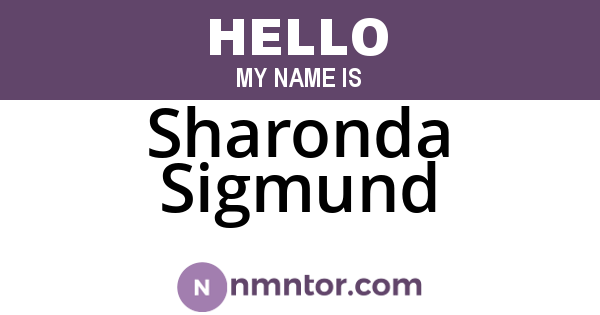 Sharonda Sigmund