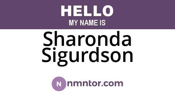 Sharonda Sigurdson