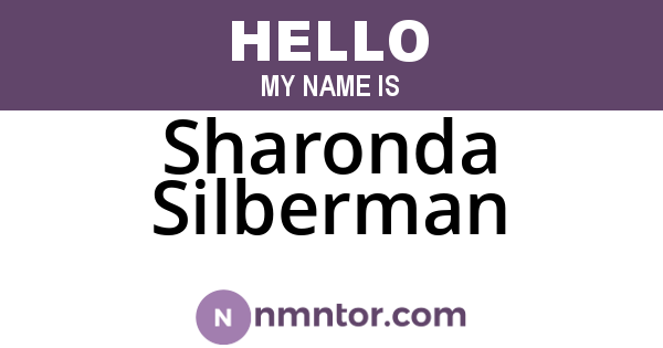 Sharonda Silberman