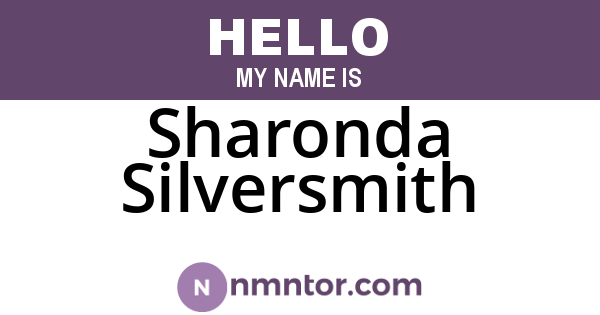 Sharonda Silversmith
