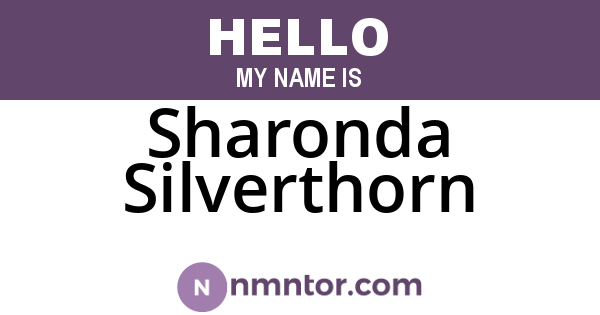 Sharonda Silverthorn