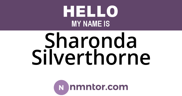 Sharonda Silverthorne