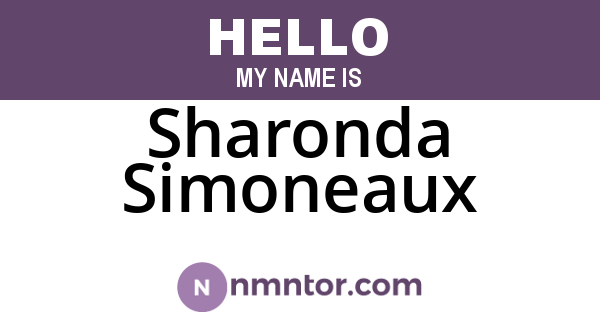 Sharonda Simoneaux