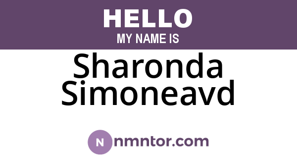 Sharonda Simoneavd