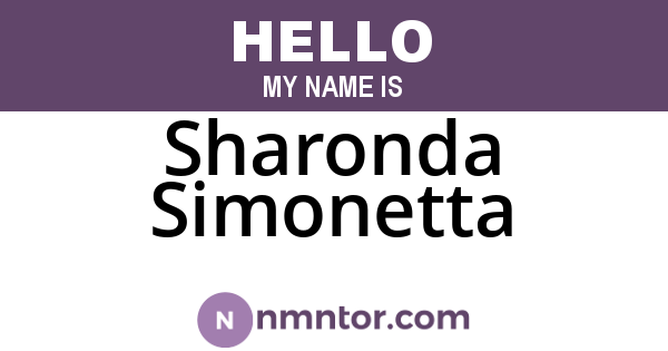 Sharonda Simonetta