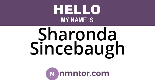 Sharonda Sincebaugh