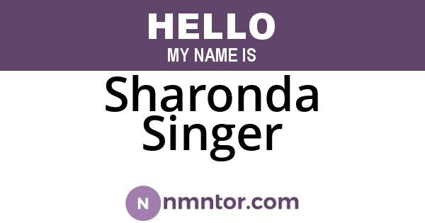 Sharonda Singer