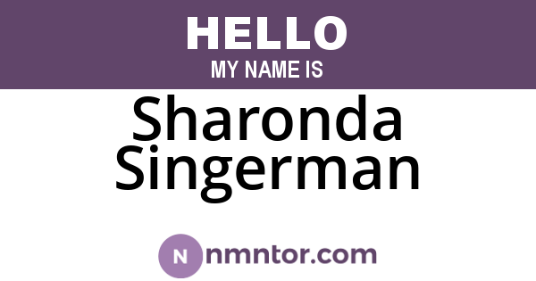 Sharonda Singerman