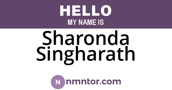 Sharonda Singharath