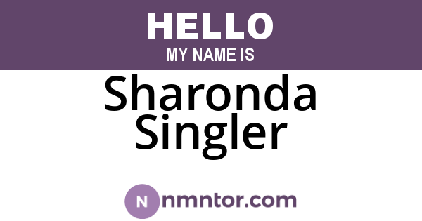 Sharonda Singler