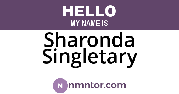 Sharonda Singletary