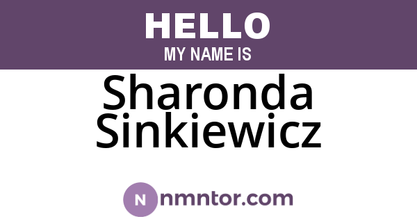 Sharonda Sinkiewicz