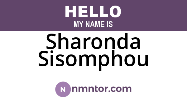 Sharonda Sisomphou