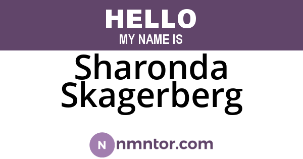 Sharonda Skagerberg
