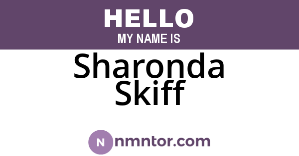 Sharonda Skiff
