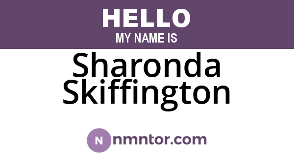 Sharonda Skiffington