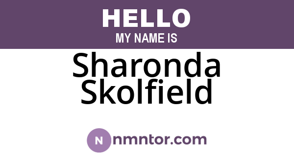 Sharonda Skolfield