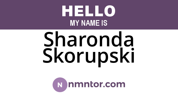 Sharonda Skorupski