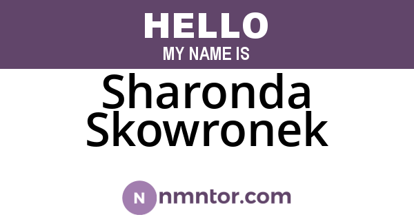 Sharonda Skowronek