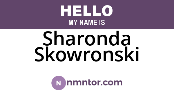 Sharonda Skowronski