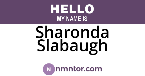 Sharonda Slabaugh