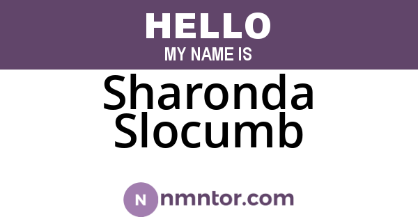 Sharonda Slocumb
