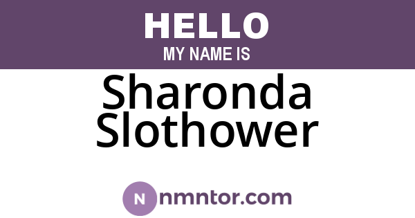 Sharonda Slothower