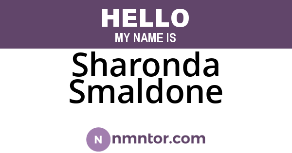 Sharonda Smaldone