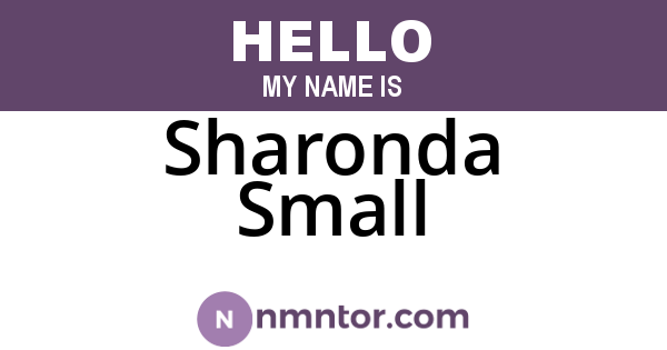 Sharonda Small