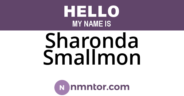 Sharonda Smallmon