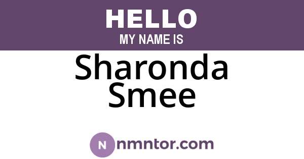Sharonda Smee