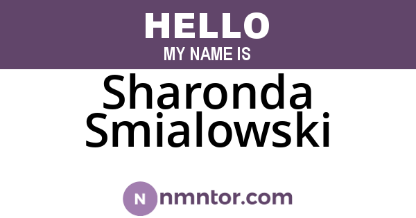 Sharonda Smialowski