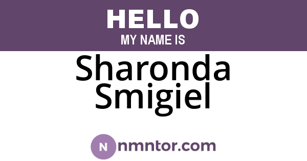 Sharonda Smigiel